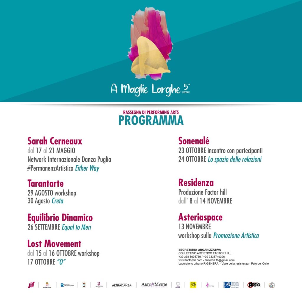 Quinta edizione rassegna “A maglie larghe” di Factor Hill