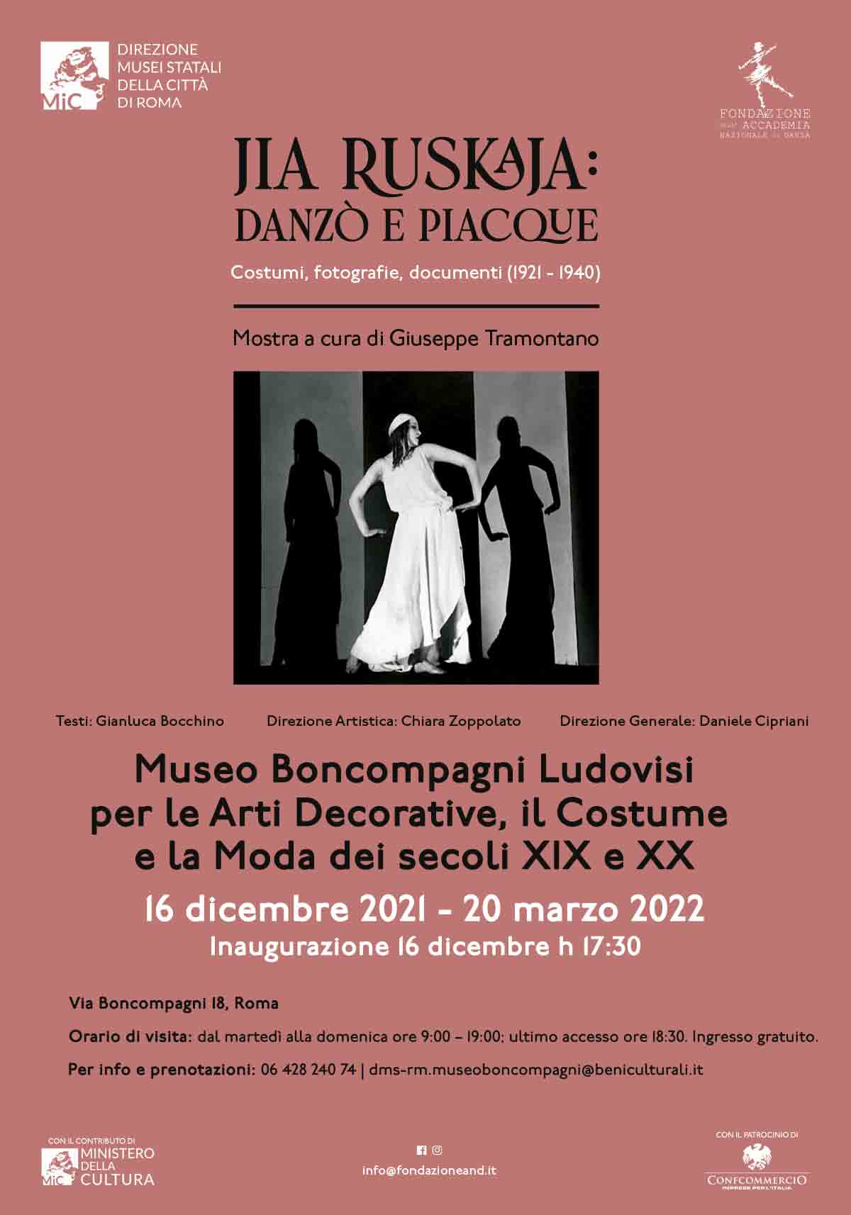 Orchestica Variation | Al via una giornata di studi e una Mostra dedicati alla storica figura di Jia Ruskaja Mostra Ruskaja - Museo boncompagni
