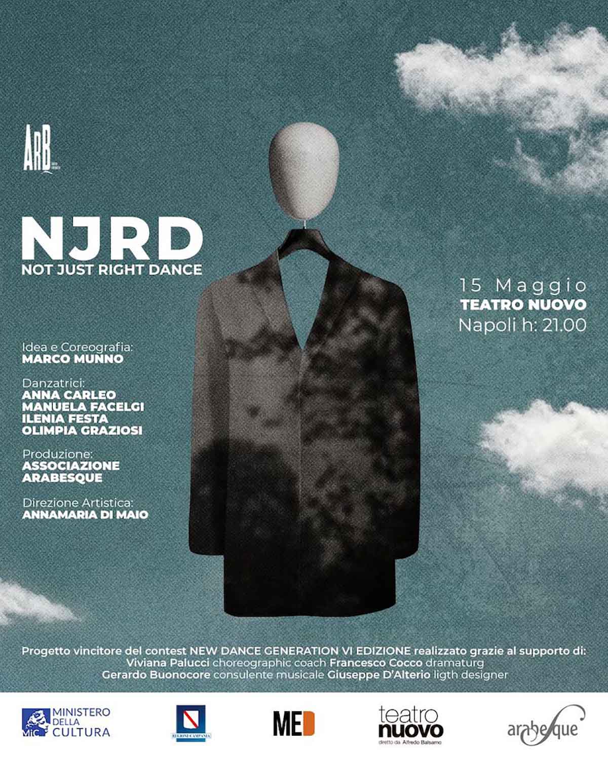 Associazione Arabesque: “NJRD - Not just right dance”, serata di danza al Teatro Nuovo NJRD - Not just right dance