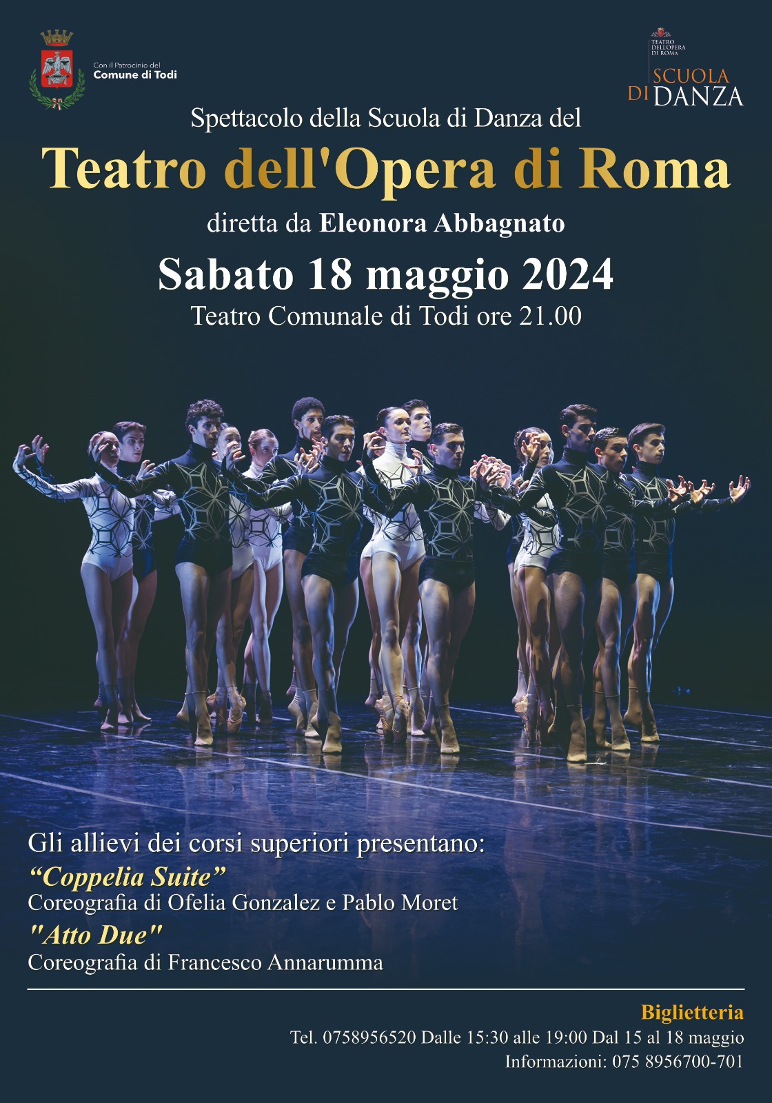 Si terranno al Teatro Comunale di Todi le Finali di Italian Dance Award Spettacolo Scuola dell'Opera - 18 maggio Italian Dance Award 2024