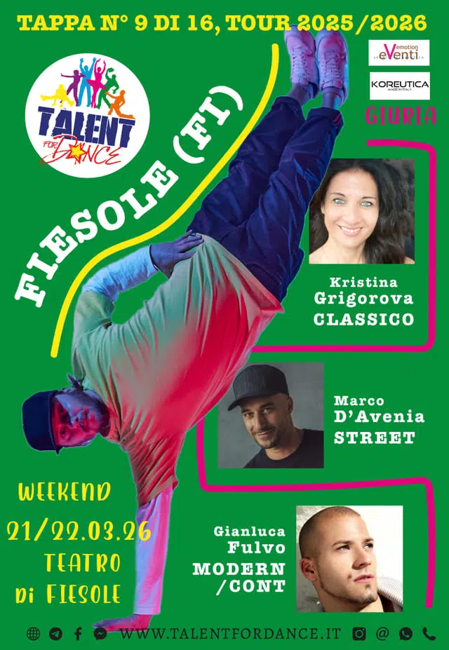 Talent For Dance 2025/2026 – Tappa Fiesole (Firenze)