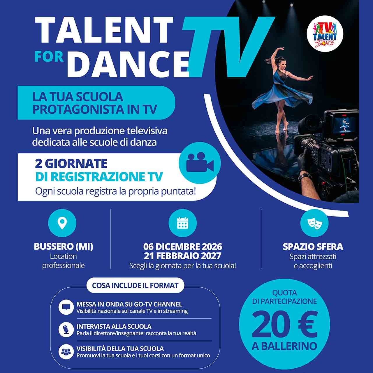 Talent For Dance TV 2026/2027 – Bussero