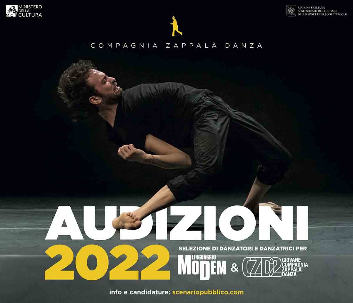 Audizioni 2022 Compagnia Zappalà Danza