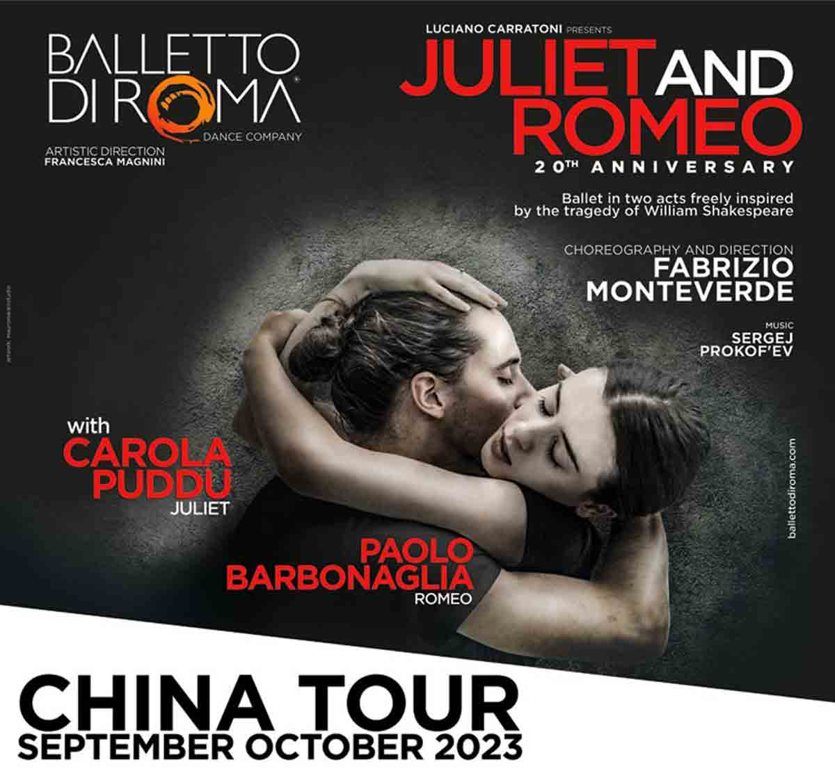 Balletto di Roma: "Juliet and Romeo" China Tour 2023